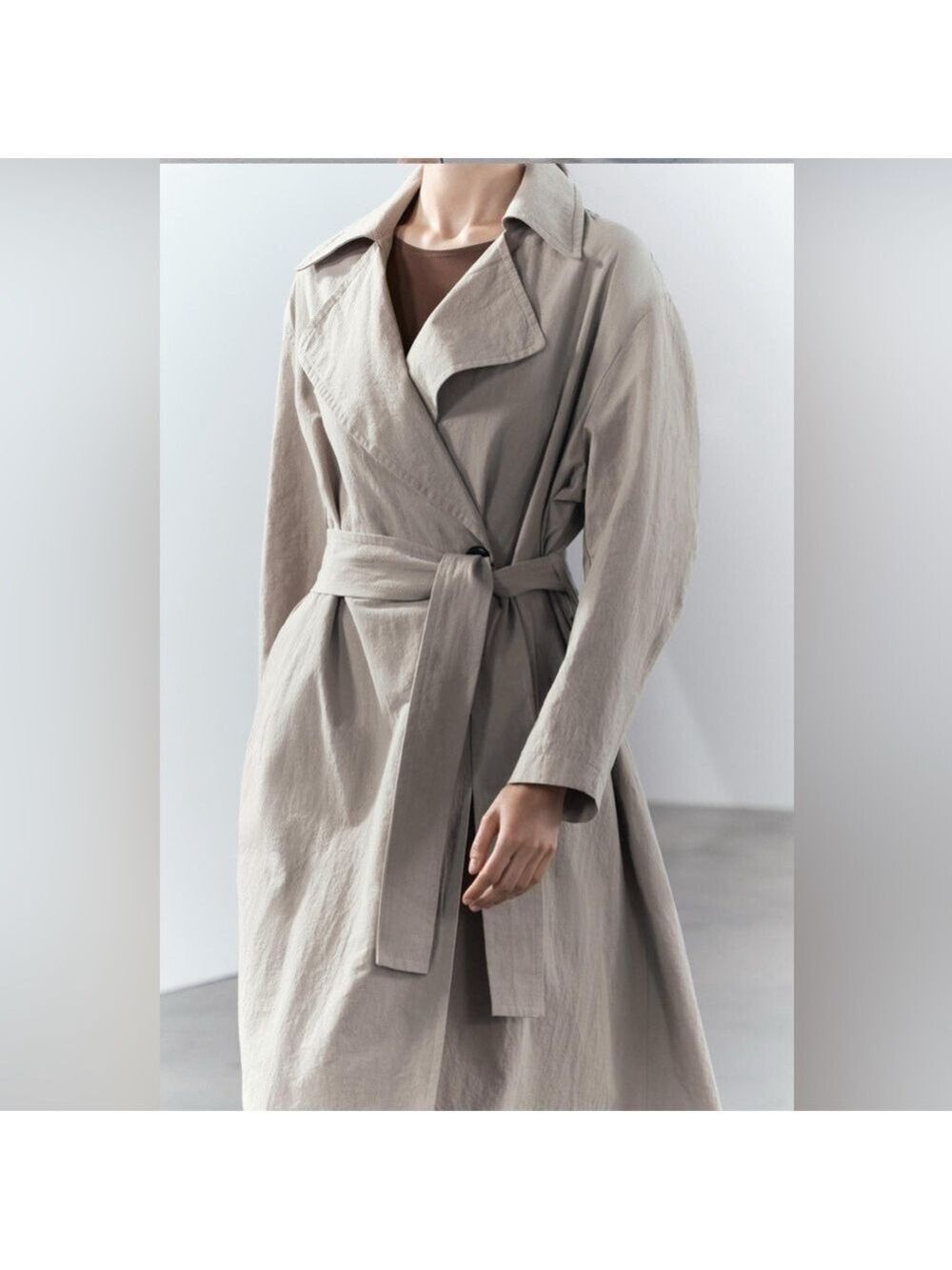 Zara Oversized Belted Trench